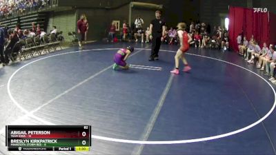 82 lbs Quarterfinals (8 Team) - Breslyn Kirkpatrick, Minnesota Storm Red vs Abigail Peterson, Team Iowa