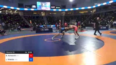 74 kg Prelims - Branson Ashworth, Wyoming Wrestling Reg Training Ctr vs Joshua Shields, Sunkist Kids Wrestling Club