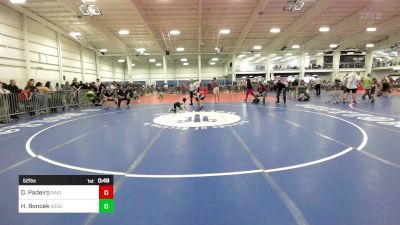 52 lbs Consi Of 8 #1 - Dylan Padeiro, Raiders Wrestling Club vs Henry Boncek, Agogee WC