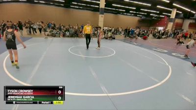 87 lbs Cons. Semi - Tyson Crowsey, Apex Grappling Academy vs Jeremiah Garcia, NB Elite Wrestling Club