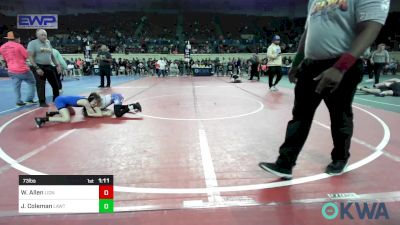 73 lbs Final - Wyler Allen, Lions Wrestling Academy vs Jasper Coleman, Lawton Legends Youth Wrestling