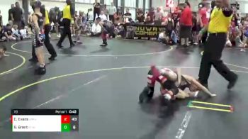 70 lbs Quarterfinals (8 Team) - Gavin Brent, Steel Valley vs Cruz Evans, Backyard Brawlers