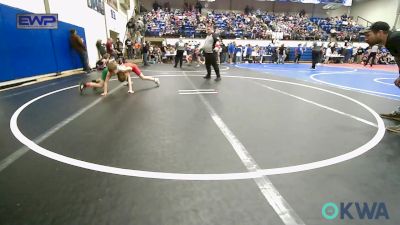 70 lbs Rr Rnd 2 - Jackson Jones, Warner Eagles Youth Wrestling vs Gage Caudill, Grove Takedown Club