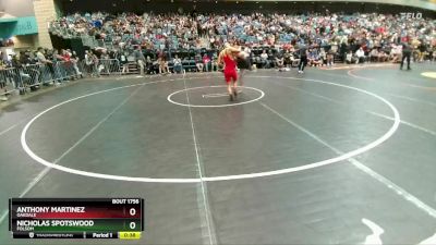 138 lbs Cons. Round 5 - Nicholas Spotswood, Folsom vs Anthony Martinez, Oakdale