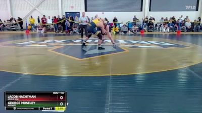 184 lbs Champ. Round 2 - George Moseley, Averett vs Jacob Hachtman, King`s (PA)