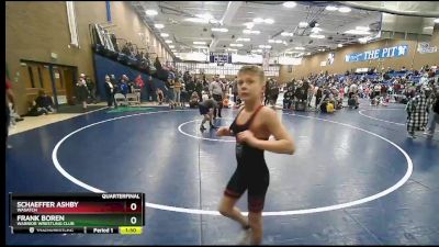 76 lbs Quarterfinal - Schaeffer Ashby, Wasatch vs Frank Boren, Warrior Wrestling Club