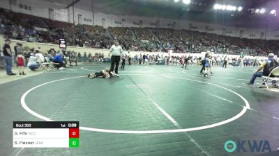 49 lbs Round Of 16 - Gray Fife, Tecumseh Takedown Club vs Simon Flesner, Jenks Trojan Wrestling Club