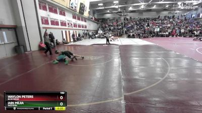 150 lbs Cons. Round 3 - Iain Mejia, Western vs Waylon Peters, Blue Ridge