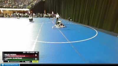 82 lbs Cons. Round 2 - Carson Olmstead, Iowa vs Miles Noska, Hammerin Hawks Wrestling Club