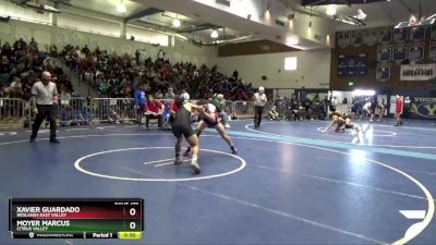 145 lbs Cons. Round 4 - Xavier Guardado, Redlands East Valley vs Moyer Marcus, Citrus Valley