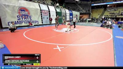 215 Class 4 lbs Quarterfinal - Brennan Carey, Nixa vs James Distaso-Hutchins, Christian Brothers College