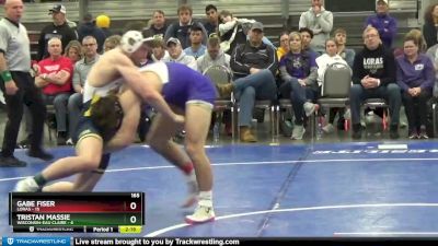 165 lbs Round 1 (16 Team) - Tristan Massie, Wisconsin-Eau Claire vs Gabe Fiser, Loras