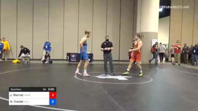 92 kg Quarterfinal - Jacob Warner, Hawkeye Wrestling Club vs Nathan Traxler, California Regional Training Center (CA RTC)