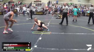 101 lbs Round 3 (6 Team) - Tanner Bourassa, Mi Pitbulls vs Beau Heniser, Indiana Outlaws