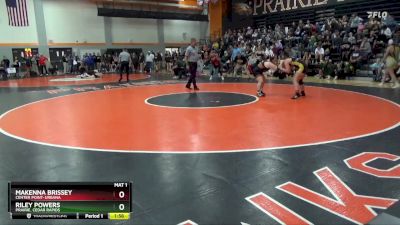 JV-16 lbs Round 3 - Makenna Brissey, Center Point-Urbana vs Riley Powers, Prairie, Cedar Rapids