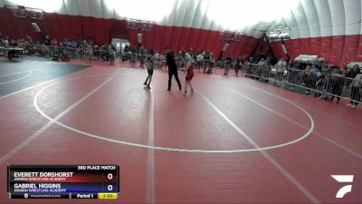 86 lbs 3rd Place Match - Everett Dorshorst, Askren Wrestling Academy vs Gabriel Higgins, Askren Wrestling Academy