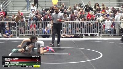 64 lbs Quarterfinal - Jaxton Hyatt, Triumph vs Tate Johnson, Greater Heights Wrestling Club