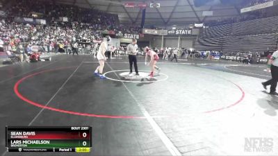 2A 182 lbs Semifinal - Lars Michaelson, Bremerton vs Sean Davis, Ellensburg