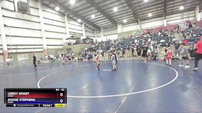 62 lbs 1st Place Match - Jordy Smart, Utah vs Dodge Stephens, Utah