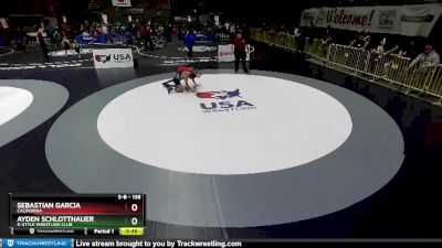 136 lbs Semifinal - Ayden Schlotthauer, G-Style Wrestling Club vs Sebastian Garcia, California