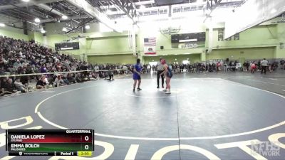 140 lbs Quarterfinal - Daniela Lopez, SYLMAR vs Emma Bolch, Palisades