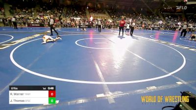 67 lbs Round Of 16 - Remington Warner, Triumph Wrestling Club vs John Thomas, SPEED