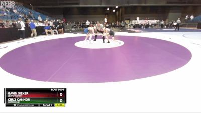 5A - 106 lbs Champ. Round 1 - Gavin Sieker, Leavenworth vs Cruz Cannon, Hutchinson