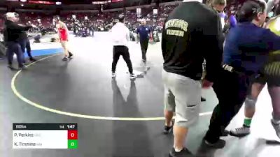 160 lbs Round Of 32 - Payne Perkins, Oakdale (SJ) vs Kaeden Timmins, Windsor (NC)