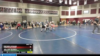 125 lbs Semifinal - William Russell, Grantsville Wrestling Club vs Decker Upshaw, American Fork Cavemen