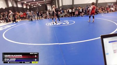 132 lbs Cons. Round 5 - Xavier Blackmore, Wrestling Club Tacoma Slam vs Ryan Vader, Zillah Wrestling