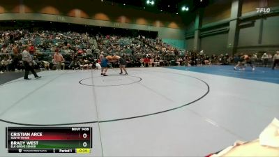 215 lbs Cons. Round 2 - Brady West, Elk Grove Senior vs Cristian Arce, South Tahoe