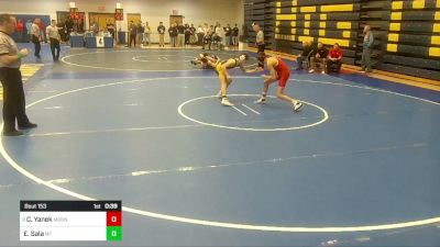 121 lbs Consy-1 - Cael Yanek, Moon vs Evan Sala, Mt. Lebanon