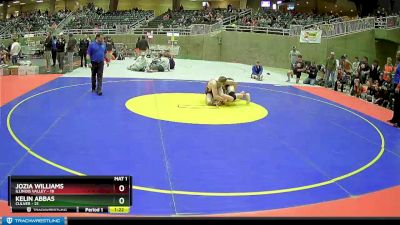 162 lbs Finals (8 Team) - Kelin Abbas, Culver vs Jozia Williams, Illinois Valley