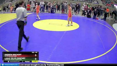 87 lbs Cons. Round 4 - Lukas Salas-Sanchez, Thurston Middle Wrestling vs Andrew Bischoff, Silverton Mat Club