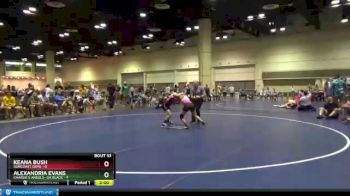 107 lbs Round 7 (10 Team) - Alexandria Evans, Charlie`s Angels- GA Black vs Keana Bush, Suncoast Gems