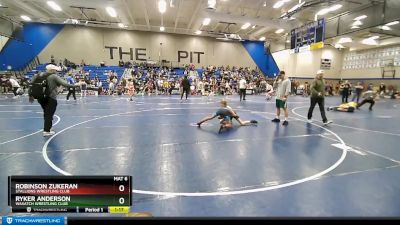 90 lbs Quarterfinal - Ryker Anderson, Wasatch Wrestling Club vs Robinson Zukeran, Stallions Wrestling Club