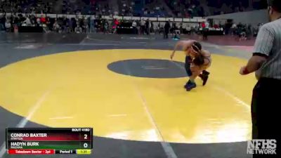 4A-120 lbs Quarterfinal - Hadyn Burk, Mazama vs Conrad Baxter, Stayton