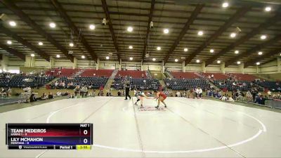 125 lbs Round 3 (3 Team) - Teani Medeiros, Hawaii 1 vs Lily McMahon, Montana