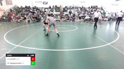 120 lbs Semifinal - John Lorenti, Amity vs Kevin Kasperowski, Xavier