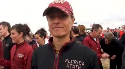 FSU Coach Karen Harvey after 2nd place 2010 NCAA XC Championships