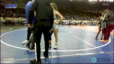 110 lbs Final - Ashlyn Masters, Pryor Elementary Wrestling vs Vanity Brown, Deer Creek Wrestling Club