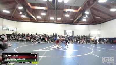 197 lbs Champ. Round 1 - Jairo Rivera Vazquez, San Francisco State vs Zackery Leon, Victor Valley College