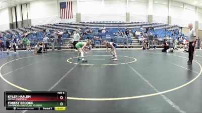 67 lbs Quarterfinal - Kyler Haslem, Uintah Wrestling vs Forest Brooks, Contenders Wrestling Academy