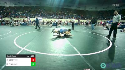 131 lbs Semifinal - Adan Solis, Newcastle Youth Wrestling vs Chason Frair, Henryetta Knights Wrestling Club