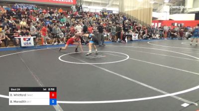 65 kg Quarterfinal - Ben Whitford, TMWC vs Bryce Meredith, GRIT Athletics Wrestling Club