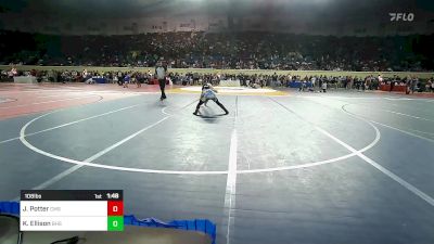 108 lbs Round Of 64 - Jaden Potter, Clinton, Ok vs Kolt Ellison, Blanchard High School