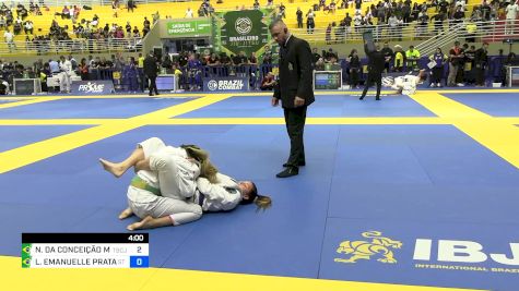 NALANDA DA CONCEIÇÃO MELO LOPES vs LAYANNE EMANUELLE PRATA LAURIDO 2024 Brasileiro Jiu-Jitsu IBJJF