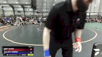 115 lbs Quarterfinal - Zoey Olson, WA vs Kaelena Ahrens, CA