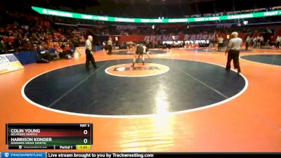 3A 152 lbs Cons. Round 3 - Harrison Konder, Downers Grove (North) vs Colin Young, Belvidere (North)