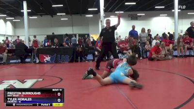 130 lbs Placement Matches (8 Team) - Preston Burroughs, New Jersey vs Tyler Morales, Michigan